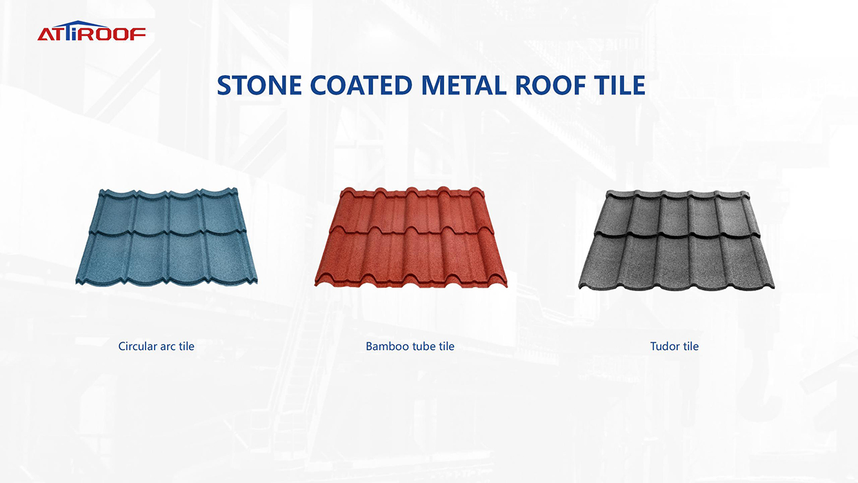 Металлическая черепица с каменным покрытием из коллекции Long Tile