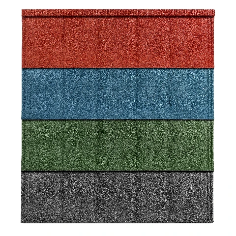 Металлическая черепица с покрытием из камня в стиле шифера